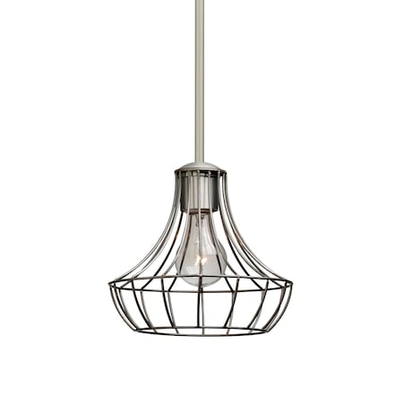 Besa Lighting Spezza 7 Cord Pendant, Satin Nickel Finish, 1x100W Incandescent 1TT-SPEZ07-SN